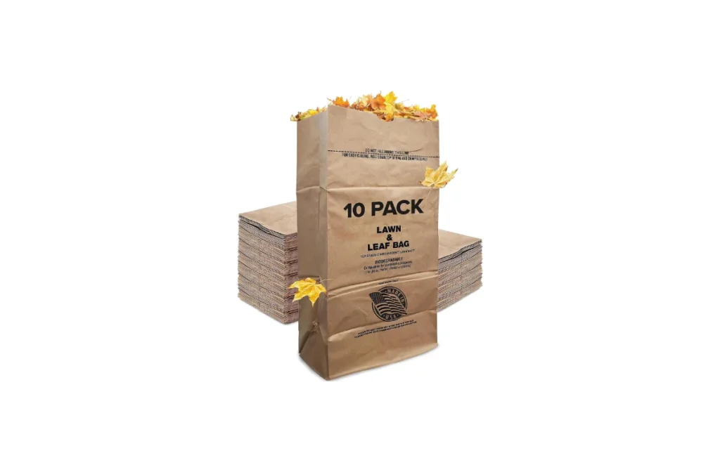 30 Gallon Kraft Lawn and Leaf Bags (10 Pack) by Stock Your Home