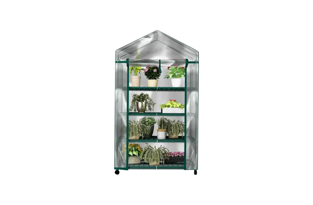 5. 4-Tier Mini Greenhouse by Home-Complete (27"x19"x63")