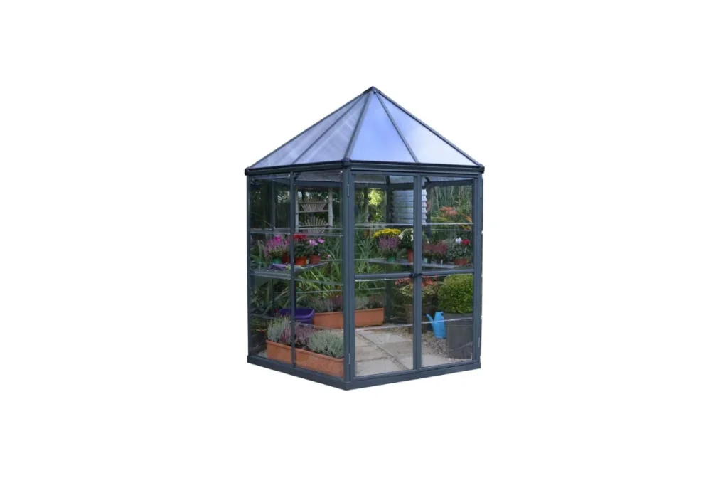 4. Palram - Canopia Oasis 7 Ft. x 8 Ft. Hexagon Greenhouse Kit