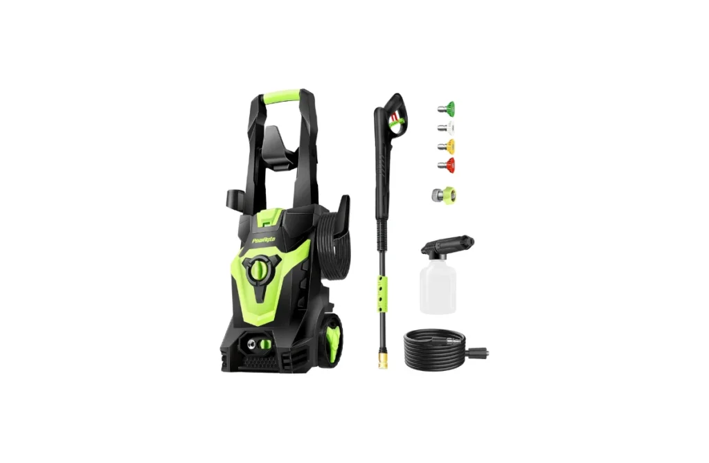 1. Electric Pressure Washer, 3800 PSI 2.4 GPM with Foam Cannon and 4 Tips