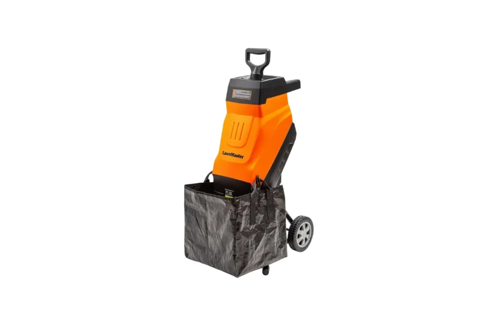 LawnMaster FD1503 Electric Wood Chipper Shredder 15-Amp 1.8-Inch Cutting Diameter Max 14:1 Reduction