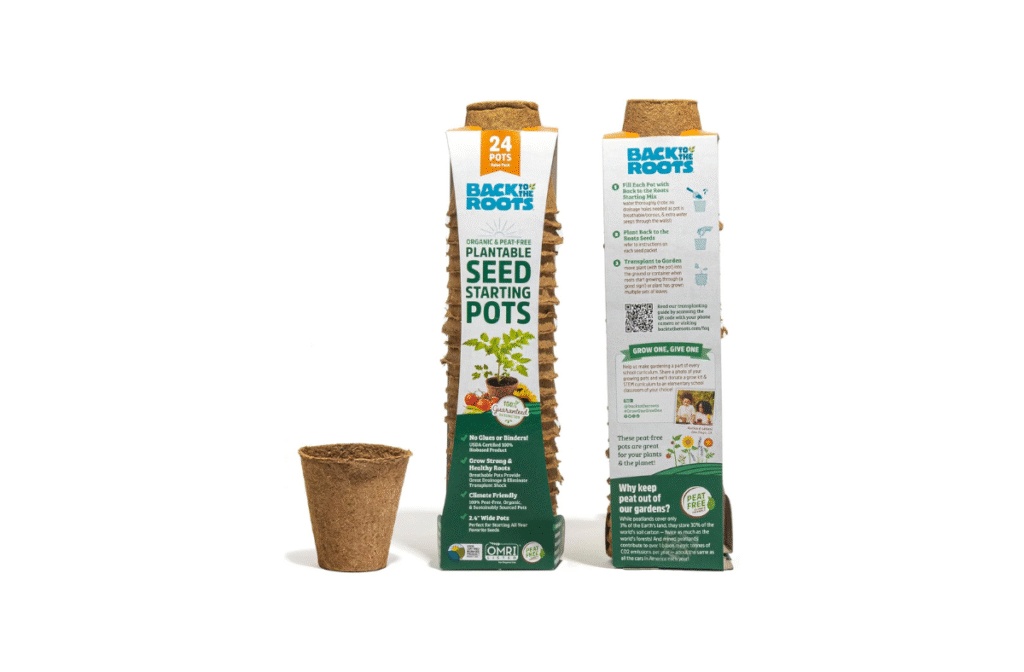 Back to the Roots Organic & Plantable Seed Starting Pots (24 CT)