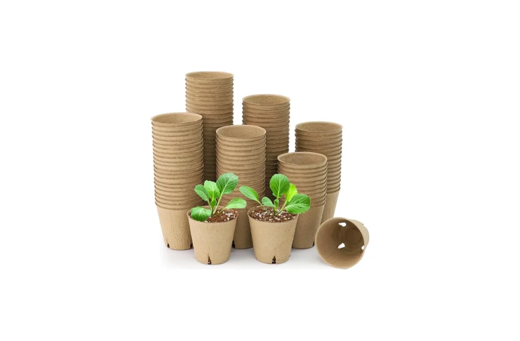 120-Pack 3.15″ Peat Pots (Seedlings w/ Drainage Holes)