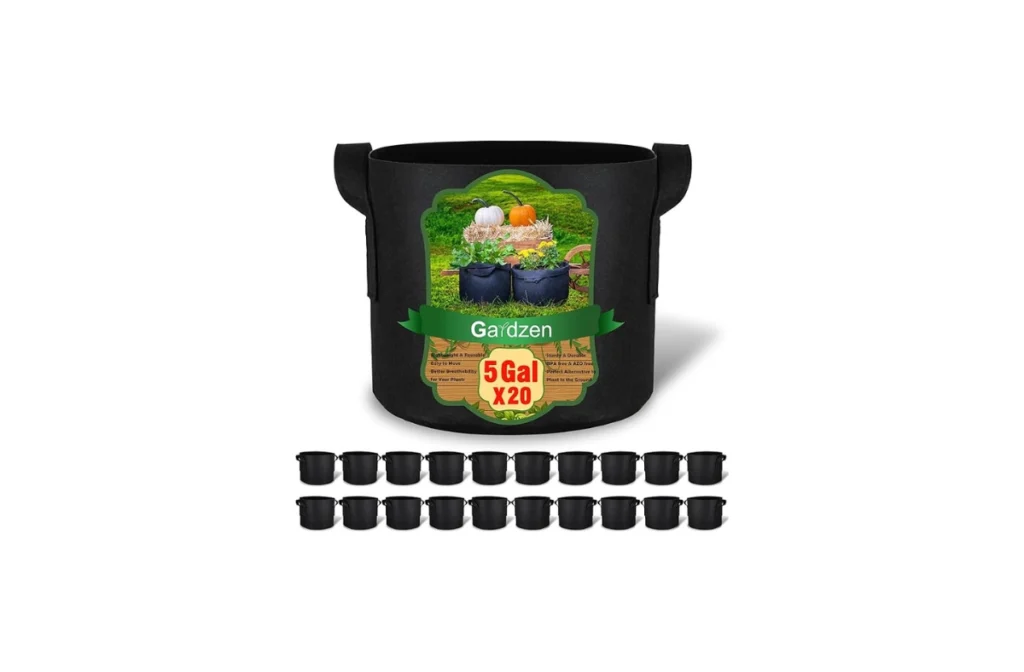 Gardzen 20-Pack 5 Gallon Potato Grow Bags