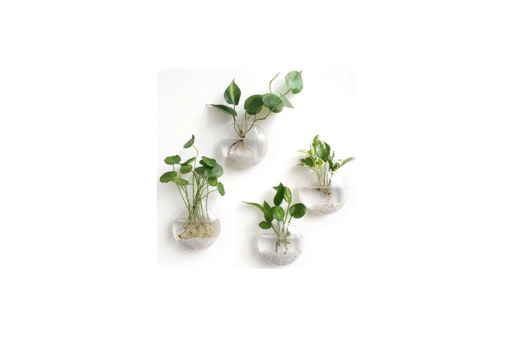 Mkono Wall Hanging Planter Propagation Station (Set of 4)