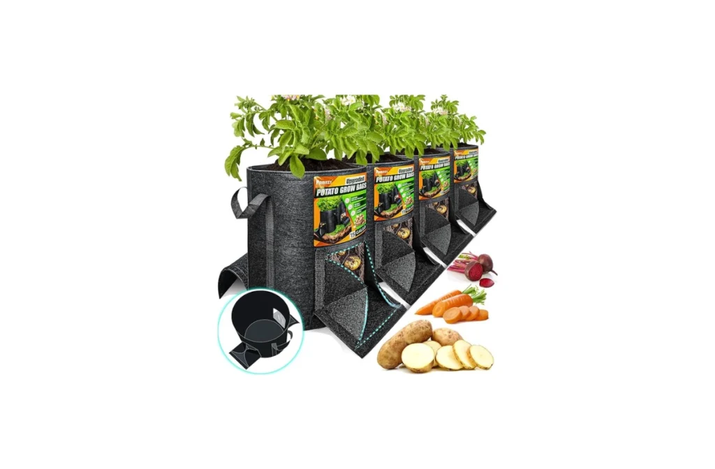 JERIA 12-Pack 5 Gallon Potato Grow Bags (with Plant Labels)
