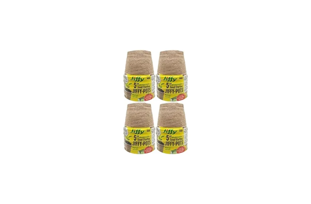 Jiffy Organic Seed Starting 5″ Biodegradable Peat Pots (24-Pack)