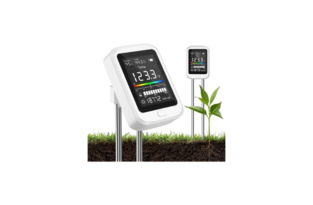 6-in-1 Soil Test Kit (Digital pH, Moisture, Temp, Sunlight)