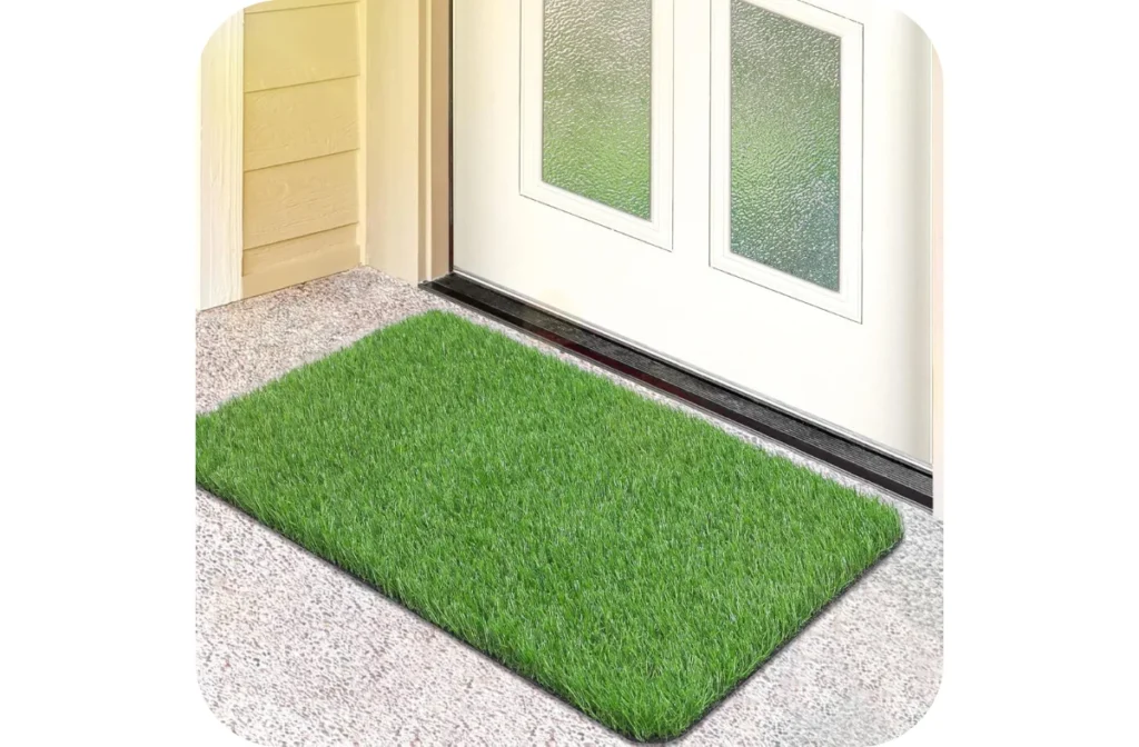 1. Artificial Grass Door Mat – 17” x 30”