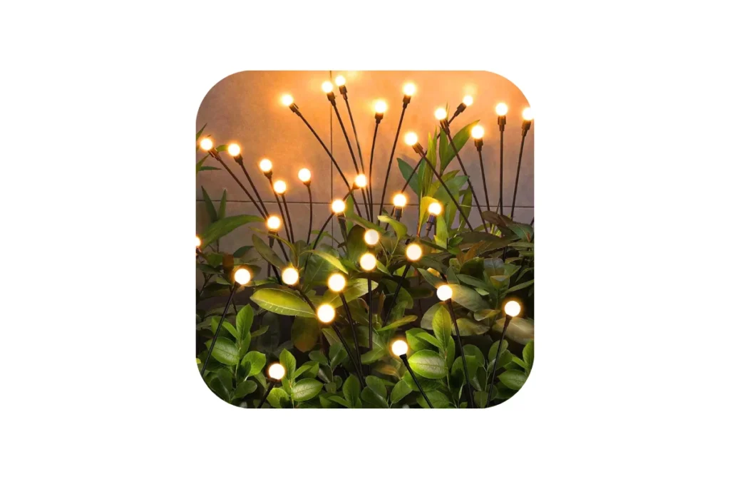 4. Solar Garden Lights Outdoor (4-Pack, 32 LED Swaying Lights)