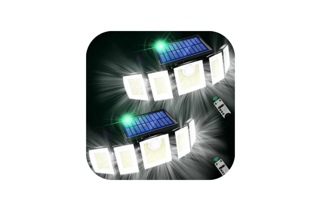 3. Solar Lights Outdoor Waterproof Motion Sensor – 416 LEDs (2-Pack)