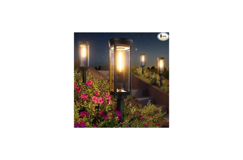 Bright Solar Pathway Lights Outdoor, 8 Pack, IP65