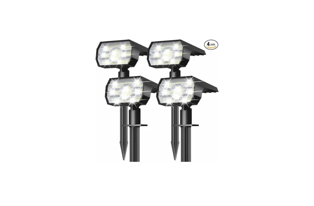 NYMPHY Solar Lights Outdoor Waterproof IP68, 56 LED (4 Pack)