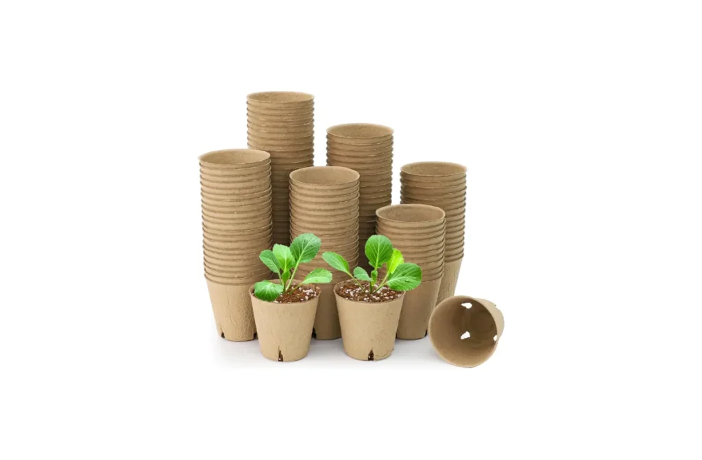 2. 120 Packs 3.15 Inch Peat Pots with Drainage Holes