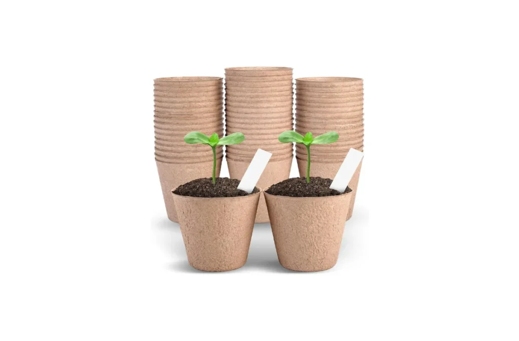 1. 4 Inch Peat Pots, 50PCS Biodegradable Plant Starting Pots + 20 Plant Labels