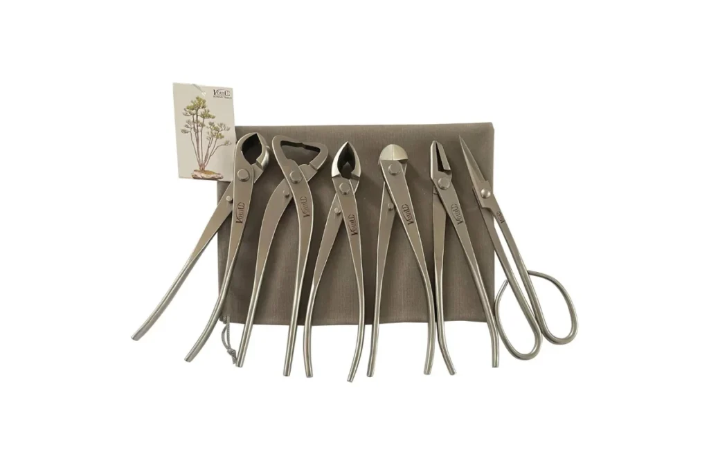 6-Piece Bonsai Tool Set with Knob Cutter and Jin Pliers