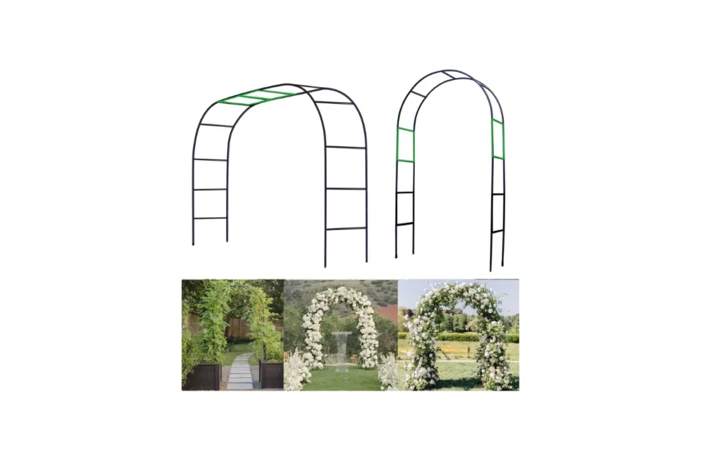 3. Metal Pergola Arbor Garden Arch – Two Size Options