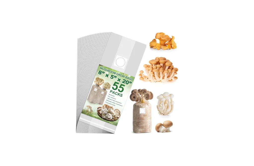 2. REMIAWY Mushroom Grow Bags – 55 Pack
