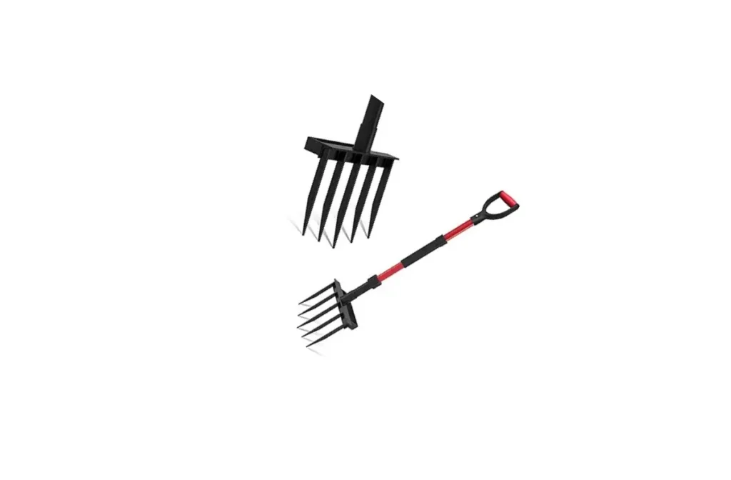 3. 5-Tine Heavy Duty Garden Pitch Fork – 41” with D-Grip Handle