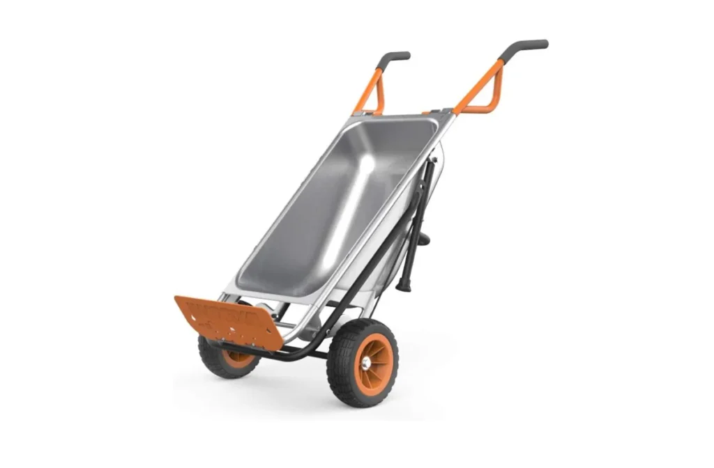 4. Worx WG050 8-in-1 Aerocart Garden Cart/Wheelbarrow/Dolly