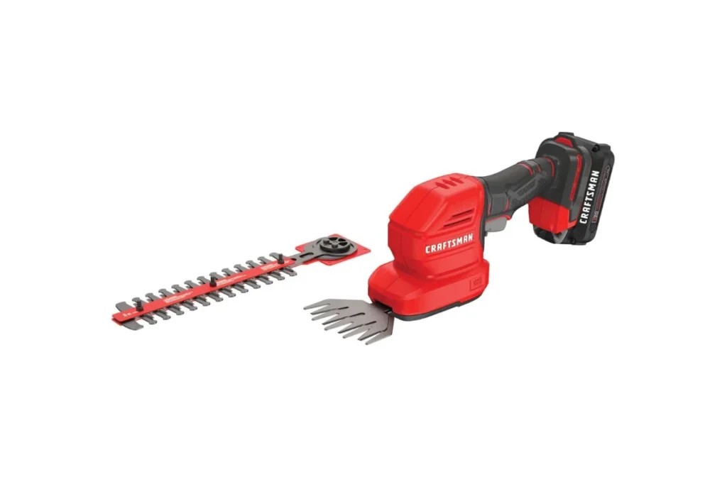 5. CRAFTSMAN V20 Cordless Handheld Grass Trimmer & Mini Hedge Trimmer Kit