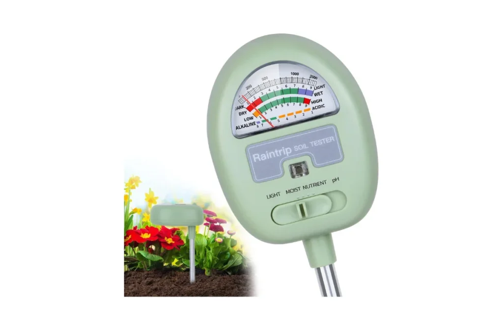 4. 4-in-1 Soil Moisture Meter (Moisture/Light/Nutrients/pH)