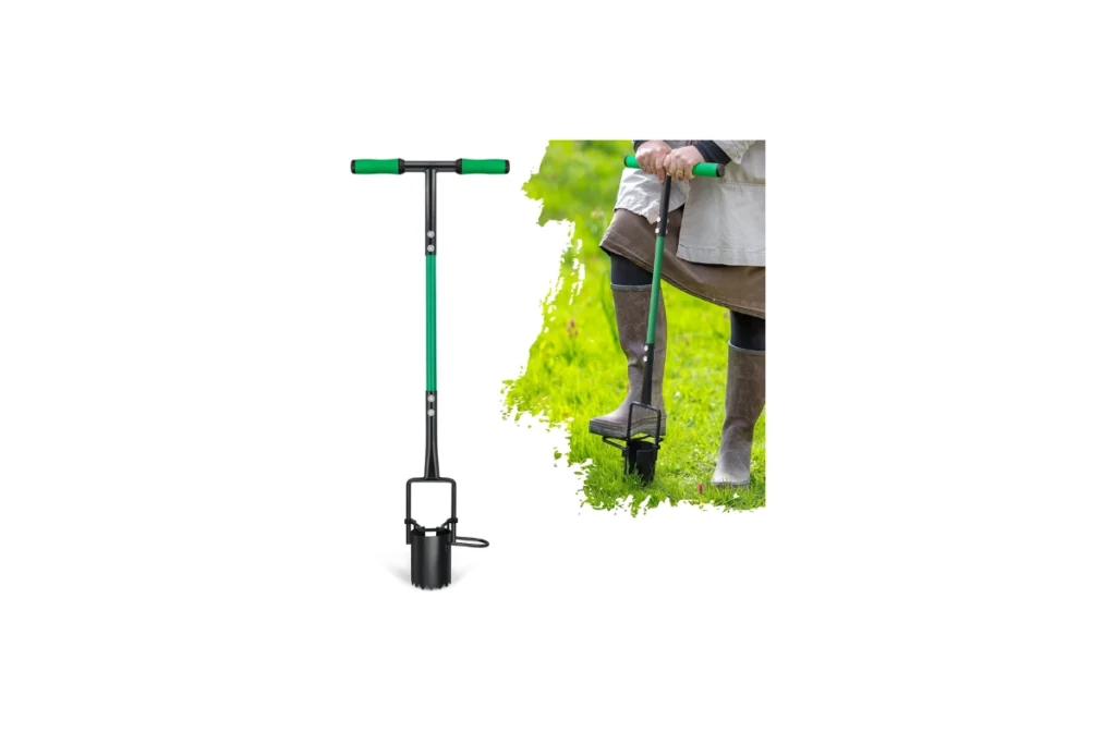 5-in-1 Lawn Plug Garden Tool – Updated Bulb Planter Long Handle