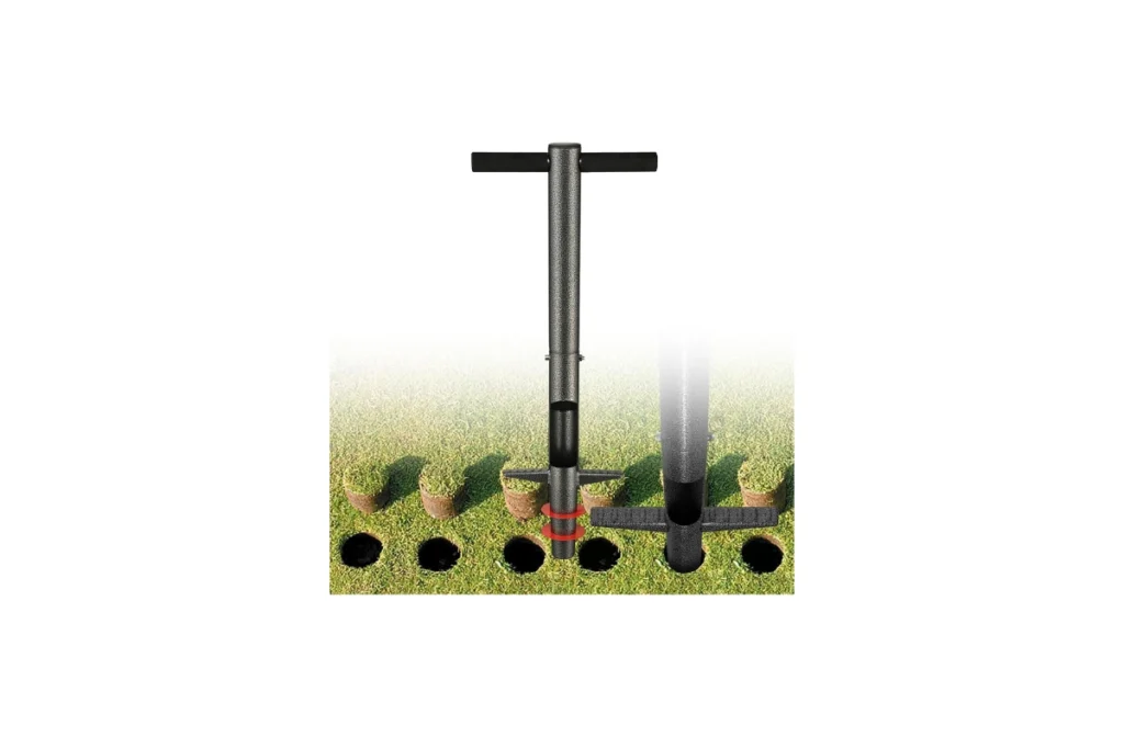 Bulb Planter Tool – 33.5” Long Handle Heavy Duty Metal Plugger