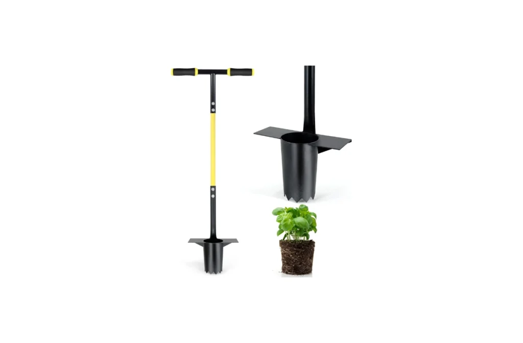 Jardineer Bulb Planter Tool Long Handle – Stainless Steel