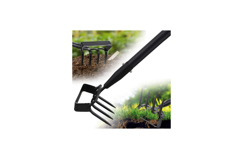 3. Garden Hoe Tool – 2-in-1 Hula Scuffle Hoe with Cultivator