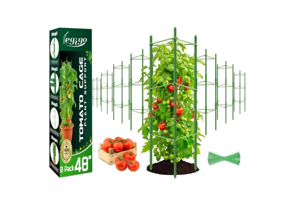 5. Legigo 8-Pack Tomato Cage – Up to 48 Inches
